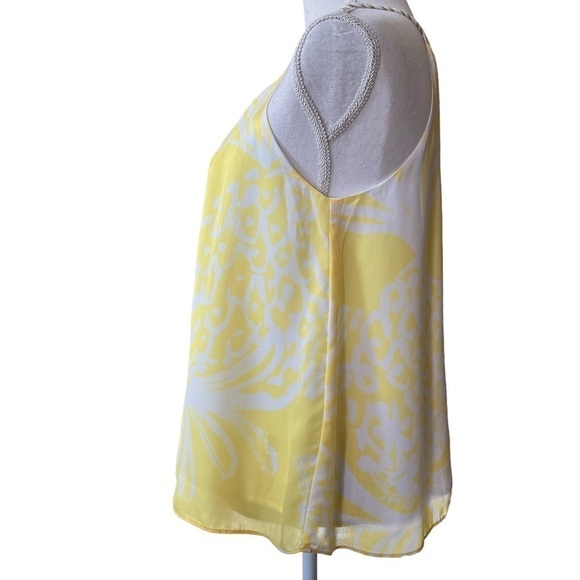 LILY PULITZER FOR TARGET YELLOW AND WHITE SLEEVELESS PULLOVER TOP SIZE SMALL - Picture 5 of 10
